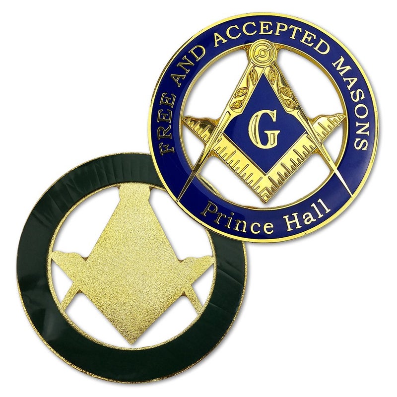 deDecoml Masonic Prince Hall Car Emblem Freemason Metal Auto Decal - Image 2